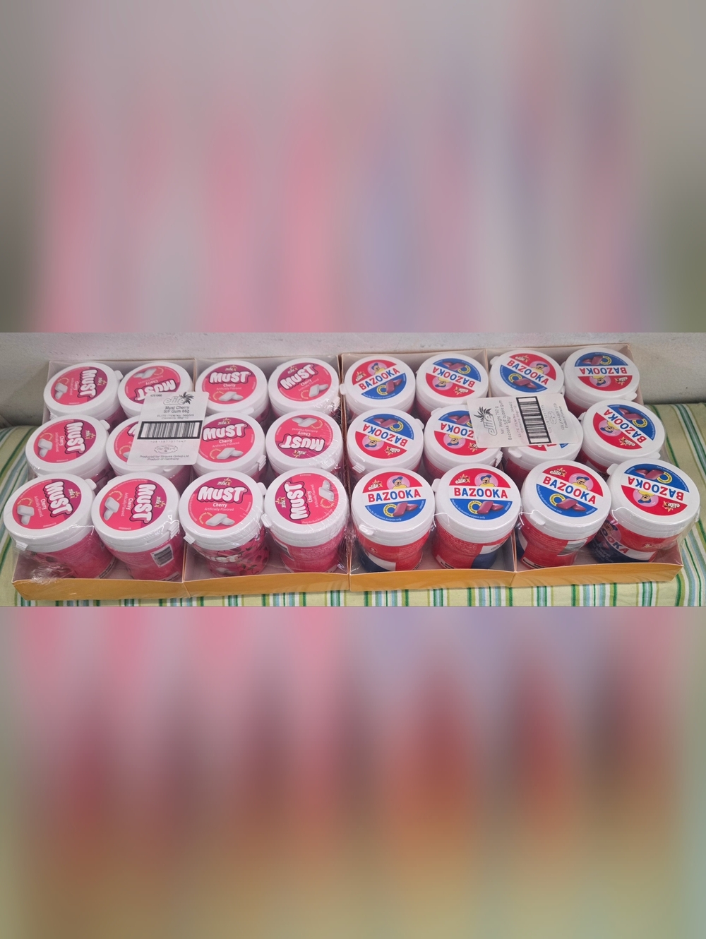 ELITE GUM VARIETY BUNDLE: MUST CHERRY & BAZOOKA BUBBLE GUM, 24 COUNT (PACK OF 2)